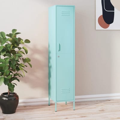 vidaXL - Lockerkast - 35x46x180 - cm - staal - mint