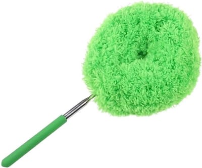 Plumeau met steel - Stofborstel - Stofvrij Huis - Telescopisch uitschuifbaar - Tot 80 cm - Groen
