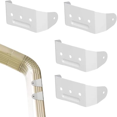 Regenpijp Bevestigingsbanden - Buisklemmen Dakgoot - Waterafvoer Bevestigen - Drukbestendig Aluminiumlegering - 4 stuks - Grijs
