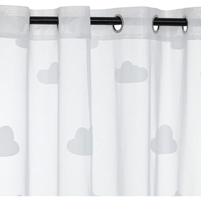 Eazy Living Glasgordijn 140 x 240 cm Nuage Wit