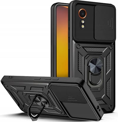 Hoesje geschikt voor Samsung Galaxy Xcover 7 - Techsuit Camshield Back Cover - Zwart