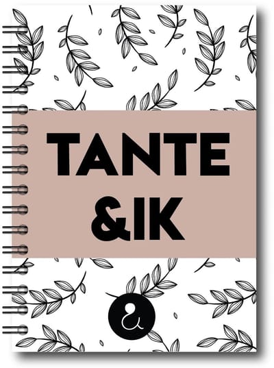 Invulboek Tante & Ik | Herinneringsboek Tante & Nichtje | A5 | Botanical Sand