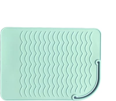 Hittebestendige Mat - Siliconen Pad - Haar Styling - Beschermt Oppervlakken - 21.7 x 15.6 cm - Groen Roze
