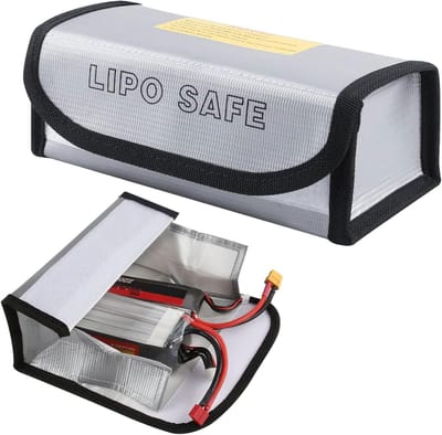 Allecto - Brandveilige Oplossing - Lipo Safe Bag - Geschikt voor Batterijen - 18.5 x 7.5 x 6 cm - Veiligheid - Brandveiligheid - Allecto