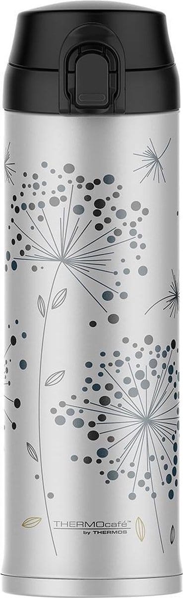 Thermos Decor Bloomy Hiver drinkbeker - 48 cl - Zilverkleurig