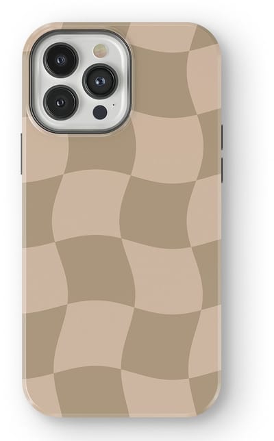 Checkered Warp Hoesje geschikt voor iPhone 13 Pro Max | Geschikt Voor Mag | Uniek Design Hoesje | Beschermhoes geschikt voor iPhone 13 Pro Max Sandwave