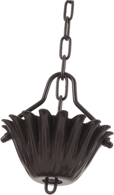 Decoratieve Regenketting - Regenafvoer Ketting - Tuin Decoratie - Effectieve Waterafvoer - 33 cm - Koffie