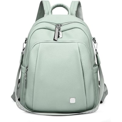 Sac à dos en cuir souple pour femme, sac à bandoulière simple, cartable, sac de voyage grande capacité, polyvalent, tendance, nouveau, décontracté