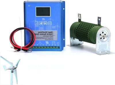 Hybride Laadregelaar - Zonne Wind - Energie Systeem - MPPT Technologie - 12000W - Zilver