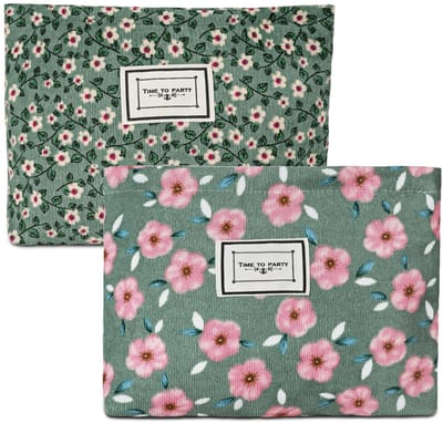 Ibenzoa® Stijlvolle grote toilettas met bloemenmotief voor veelzijdig gebruik