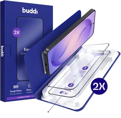 2-Pack Screenprotector Geschikt voor Samsung Galaxy S26 Plus - Buddi Easy Fit Tempered Glass met Installatietray - 9H+ Gehard Glas - Case Friendly Glasplaatje - Eenvoudige montage