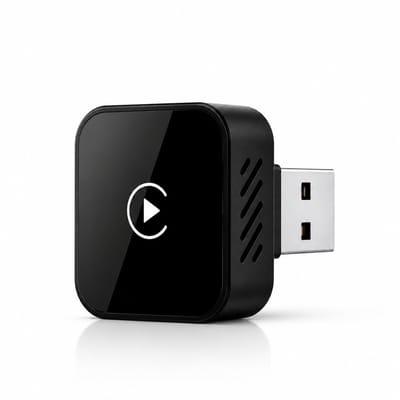 Brosendaal Draadloze CarPlay Dongle 2-in-1 – Auto Adapter geschikt voor Apple CarPlay en Android Auto – Bluetooth 5.4 – Zwart