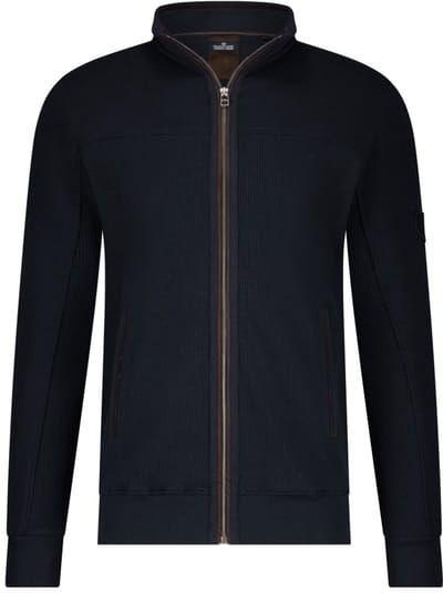 Fellows United Cardigan Vest Waffle Structure Navy (51.2604 - 110)