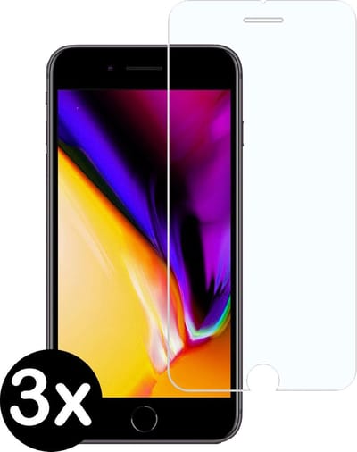 Screenprotector - 3 Stuks - Geschikt voor Apple iPhone 7 Plus - Extra Sterk - Beschermglas - Gehard Glas - Tempered Glass - Screen Protector