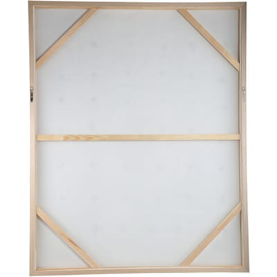 PTMD Wandpaneel Porty - 122x5x152cm - Canvas - Bruin