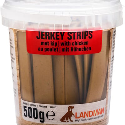 Landman Jerkey Chicken Strips USA (500gr) - Hondensnacks - Hondensnoepjes - Hondenkoekjes