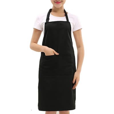 Tablier de travail unisexe noir pour café, tablier de travail pratique pour serveur de restaurant pour cuisine de service