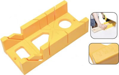 PD® Verstekbak - versteklade - 45 en 90 Graden - Kunststof - 30CM - Geel