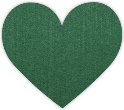 Hart vilt onderzetters - Donkergroen - 6 stuks - ø 10 cm - Glas onderzetter - Valentijn - Cadeau - Woondecoratie - Woonkamer - Valentijn - Tafelbescherming - Onderzetters Voor Glazen - Keukenbenodigdheden - Woonaccessoires - Tafelaccessoires