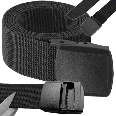 Tactical Belt I Tactische Broekriem I Militaire Riem I Veiligheidsriem I Speciale Sluiting I Extra Sterk I Tot 110 Cm I Zwart