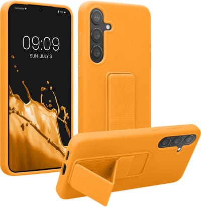 kwmobile back cover voor smartphone - geschikt voor Samsung Galaxy S24 Plus - 1x beschermhoesje van kunststof - In fruitig oranje