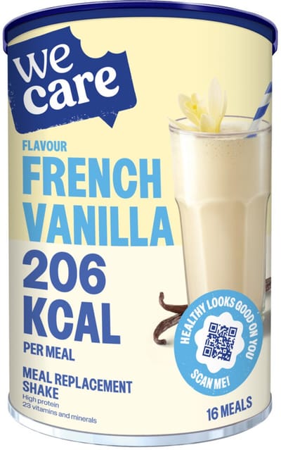 WeCare Meal Replacement Shake French Vanilla - 3 x 436 gr - Voordeelverpakking