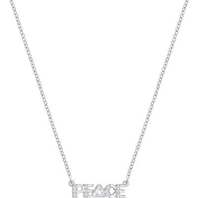 Collier Lettre de Paix Swarovski Femme collier Argent 5290525 Box white