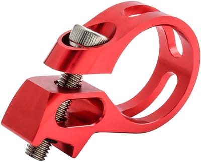 Fiets Shifter Klem - Onderdeel Fiets - Schakelen Verbeteren - Aluminiumlegering - 45x32x12mm - Zwart/Rood