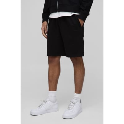 Lightweight Essential MAN. Relaxed Mid Length Shorts | Black | Size Small