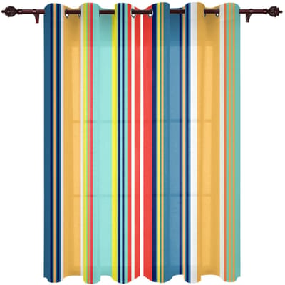 Moderne Gordijnen met Verloopstrepen voor Woonkamer Slaapkamer Gordijn Keuken Behandeling Jaloezieën Draperieën 135W x 60H(cm) x1