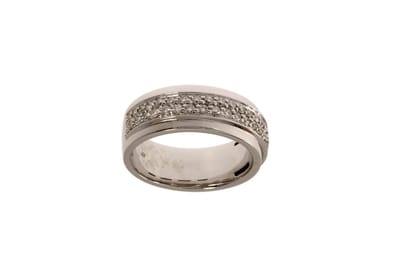 Damesring - ROOS 1835 - 14karaat – diamant – 0.69crt - Gewicht 8.4 gram - Maat 56/17.75 - uitverkoop Juwelier Verlinden St. Hubert - van €2750,= voor €1495,=