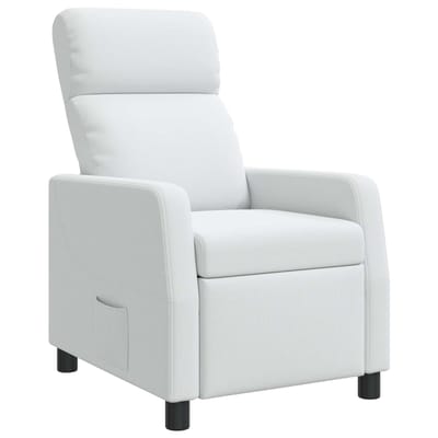 vidaXL - Recliner - Wit - Stof