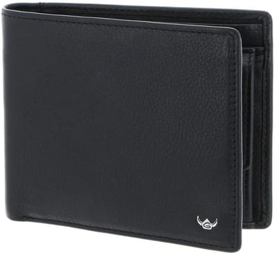 Golden Head Leren portemonnee Dublin RFID Protect Scheintasche 1164 Schwarz zwart