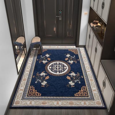 Nieuwe Chinese Stijl Entree Deurmat Huis Woonkamer Slaapkamer Decoratie Voetmat Printen Aangepaste Deurmat Portaal Antislip Tapijt 80x120cm geel