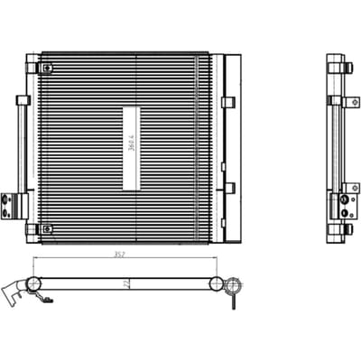 Condensor, airconditioning NRF 350448