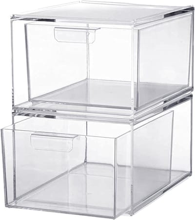 Make-up Organizer - Lades Opbergdoos - Ruimte Organiseren - Stapelbaar Transparant - 1 Lade - Transparant