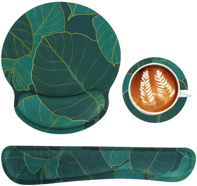 Unyqoos® Ergonomisch 3-in-1 Muismat Set met Gelkussen en Polssteun voor Comfortabel Gebruik