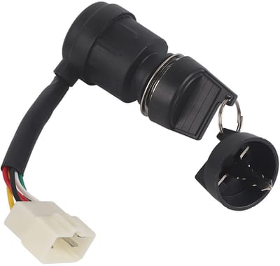 Dailygoods- Ontstekingsslot Universeel - 5-Pins Sleutelschakelaar - Geschikt voor Motorfiets/ATV - Duurzaam Kunststof/Metaal - Betrouwbare Kwaliteit - Contactslot