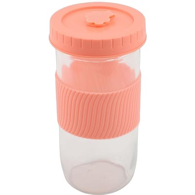 Lot de 2 Tasses Réutilisables pour Thé au Lait avec Couvercles et Pailles 24oz Verres à Large Ouverture pour Thé au Lait Café Smoothie Jus L rose