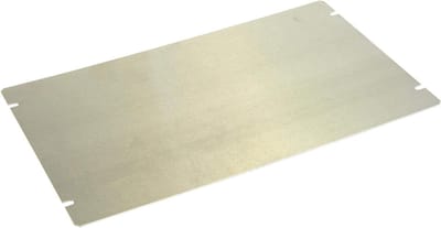 Onderplaat Aluminium - Montageplaat Bodem - Behuizing Monteren - Duurzaam Materiaal - 12x7 Inch - Natuurlijk