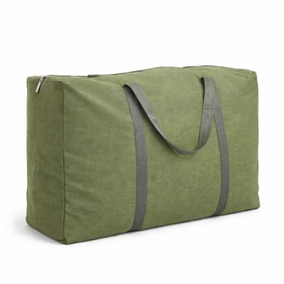 MeubelsvanJoep opbergdoos 50 x 20 x 45 CM, opbergdoos met deksel, versterkte handgreep, kleding, opbergtas, kledingdoos, verhuisdozen voor kleding, jurken, beddengoed, groen