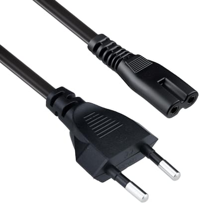 Krachtige 1.5m Voedingskabel voor Euro Stekker C7 - Geschikt voor PS5, PS4, Xbox Series X en TV, Printer, Projector - Zwart