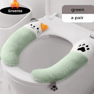 Nivard Wasbare Toiletbril Cover - Wc Bril Hoes - Toiletbril - Wc Deksel - Toiletafdekking - Verwarmde Wc Bril - Groen
