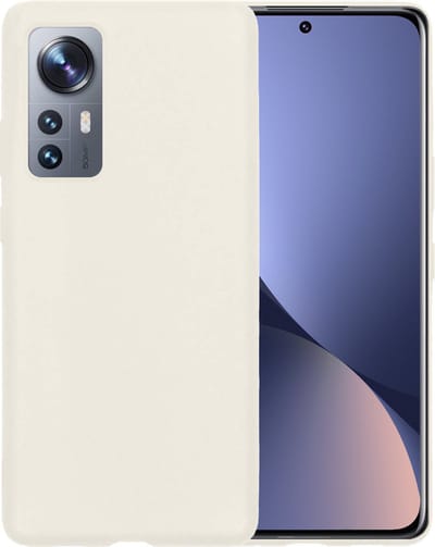 Hoesje - Geschikt voor Xiaomi 12X - Sterk & Shockproof - Siliconen Case - Hoes Cover - Telefoonhoes - Wit