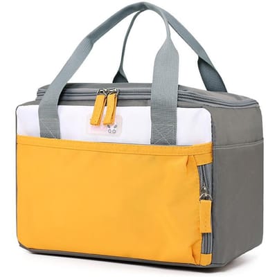 Draagbare Lunchtas Dames Grote Capaciteit Meerdere Vakken Geïsoleerde Lunchbox Tote Koeltas Handtassen Thermische Voedselopbergtassen