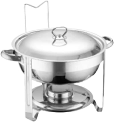Roestvrijstalen Warmhoudplaat - Buffet Verwarmer - Feesten Serveren - Langdurig Warm - 42.5 x 21 cm - Zilver