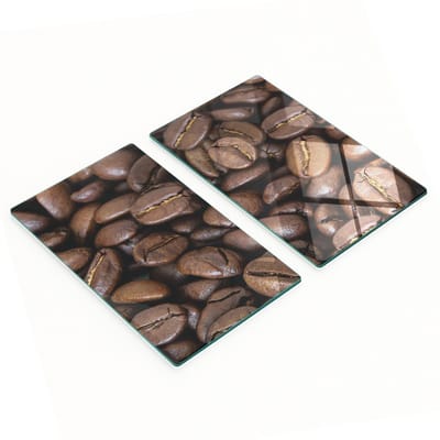 Multifunctionele decoratieve glazen keukenplanken met koffiebonenmotief, 2x30x52 cm