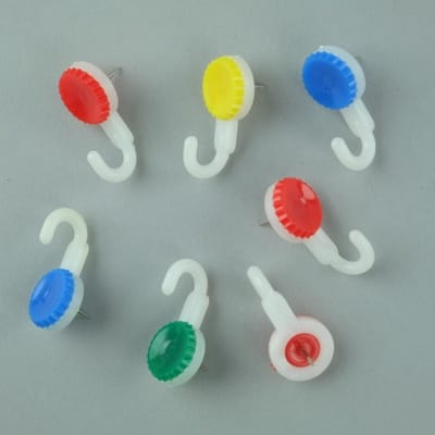 Henley pushpins met haakje - punaises met haak - push pins - doosje 8 stuks