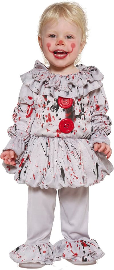 Fiestas Guirca - Killer Clown Baby (12-18 maanden) - Carnavalskleding - Carnaval - carnavalskleding 2027 - Carnaval kostuum