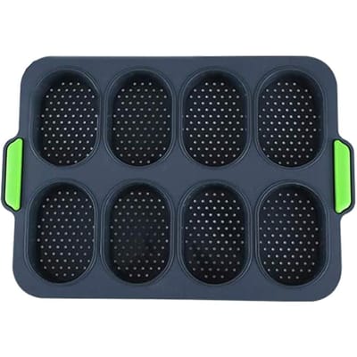 8 Cellen Frans Brood Bakvorm Mini Baguette Bakplaat Knapperig Brood Anti-aanbak Bakplaat Frans Broodvorm en Bakplaten 8 cells